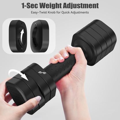 Dumbbells Set Women: Each 2-5Lbs (0.9-2.3Kg), 4-In-1 Weights Dumbbells Set, Weights for Women, Adjustable Dumbbell Pair for Home Gym Fitness Training