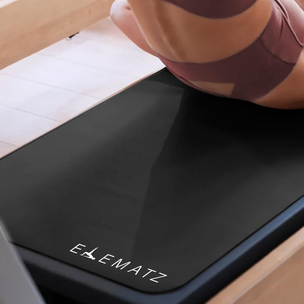 Premium Pilates Reformer Mat - Machine Washable Suede & Natural Rubber - Non-Slip, Hygienic Carriage Cover for Pilates Sessions