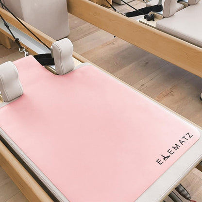 Premium Pilates Reformer Mat - Machine Washable Suede & Natural Rubber - Non-Slip, Hygienic Carriage Cover for Pilates Sessions