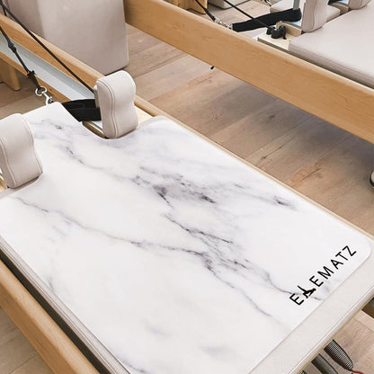 Premium Pilates Reformer Mat - Machine Washable Suede & Natural Rubber - Non-Slip, Hygienic Carriage Cover for Pilates Sessions