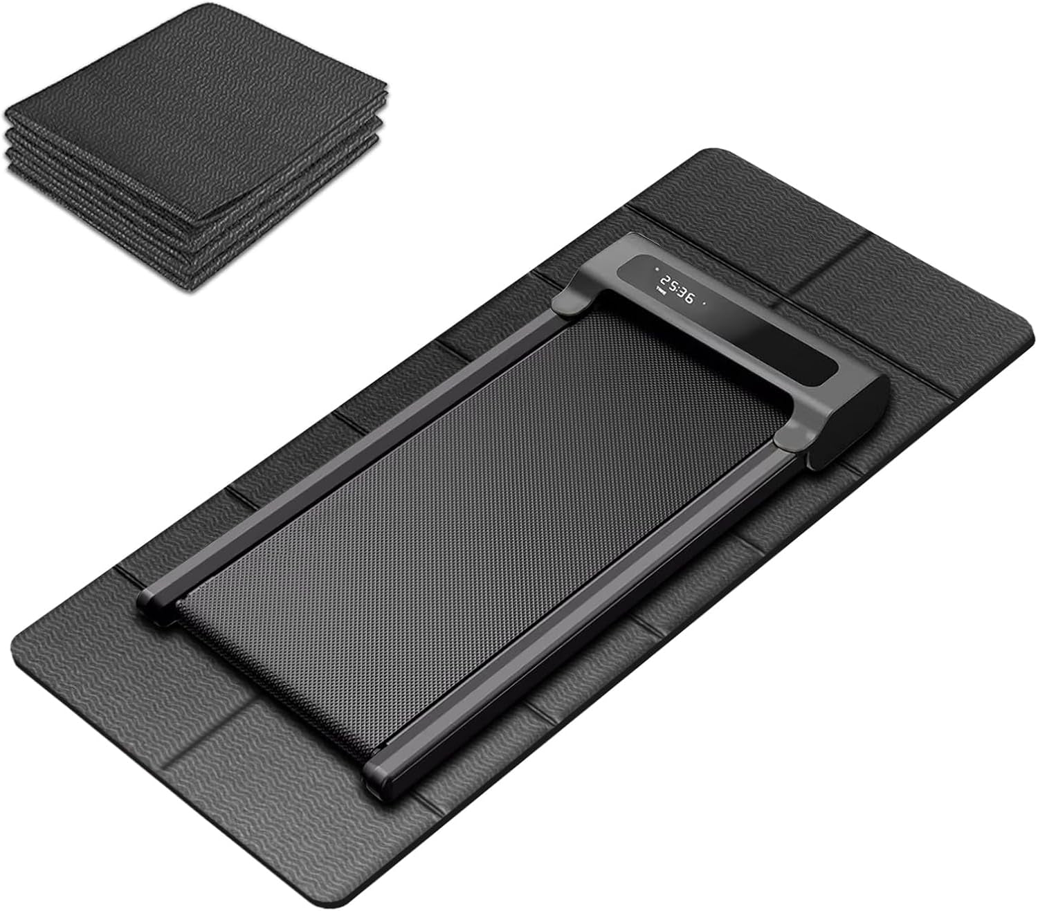 Foldable Walking Pad Treadmill Mat, Floor Protection Pad, Exercise Mat for Home Workout, Protects Floors, Noise & Vibration Reduction, Non-Slip, Anti-Vibration