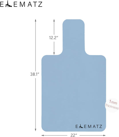 Premium Pilates Reformer Mat - Machine Washable Suede & Natural Rubber - Non-Slip, Hygienic Carriage Cover for Pilates Sessions