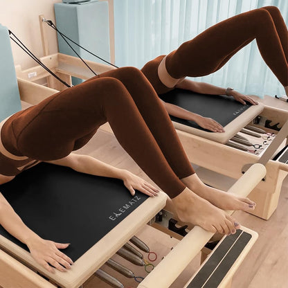 Premium Pilates Reformer Mat - Machine Washable Suede & Natural Rubber - Non-Slip, Hygienic Carriage Cover for Pilates Sessions
