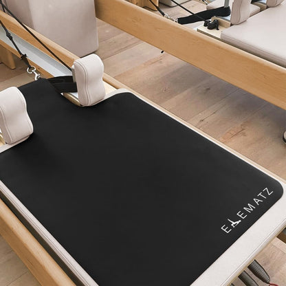 Premium Pilates Reformer Mat - Machine Washable Suede & Natural Rubber - Non-Slip, Hygienic Carriage Cover for Pilates Sessions