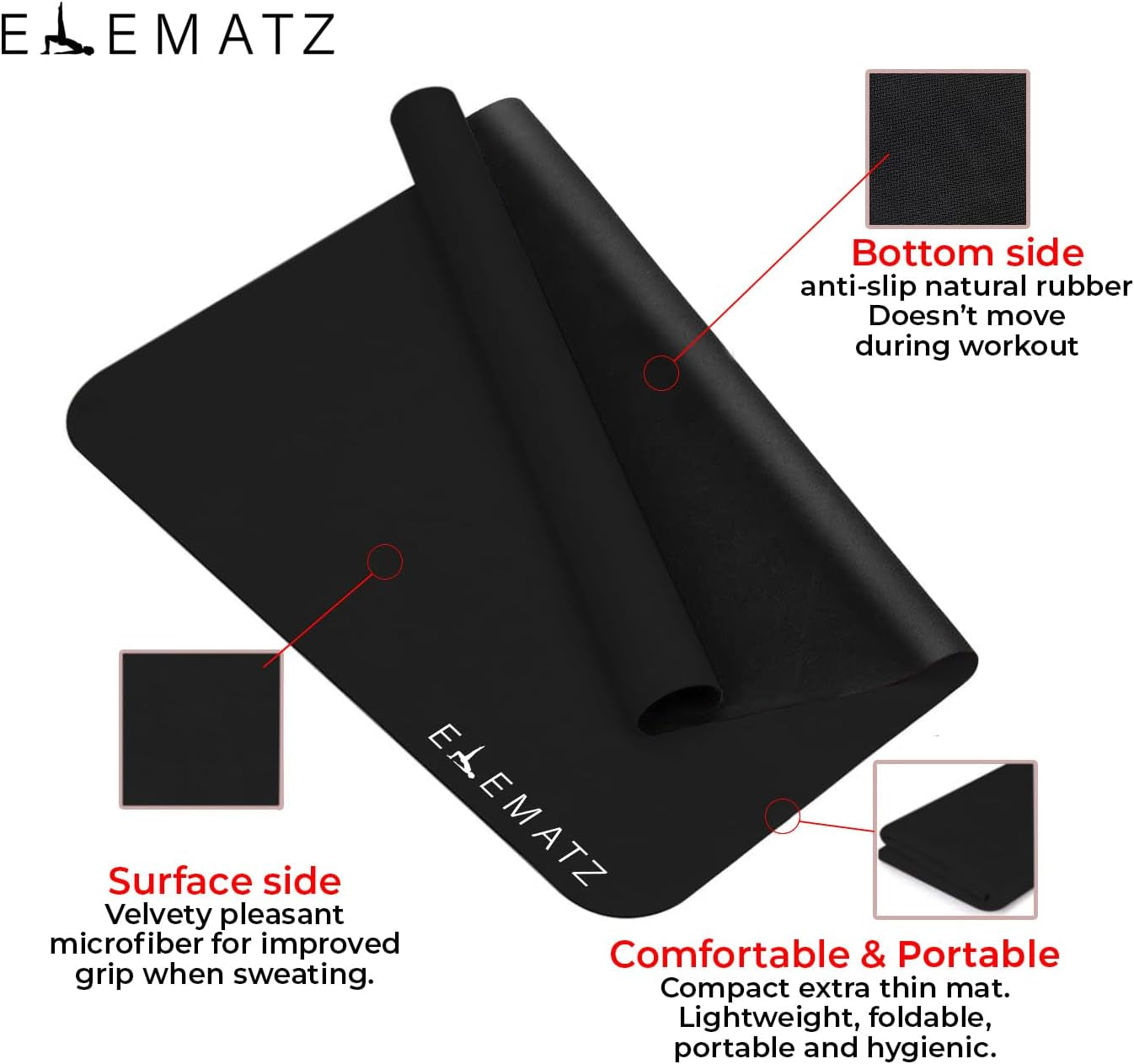 Premium Pilates Reformer Mat - Machine Washable Suede & Natural Rubber - Non-Slip, Hygienic Carriage Cover for Pilates Sessions