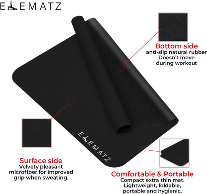Premium Pilates Reformer Mat - Machine Washable Suede & Natural Rubber - Non-Slip, Hygienic Carriage Cover for Pilates Sessions