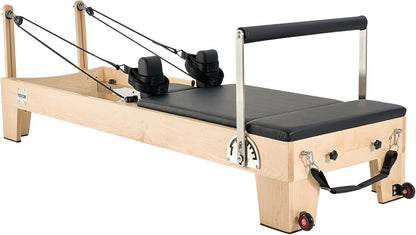 Pilates Reformer, Reformer Pilates Machine with Cadillac Trapeze Table or Tower & Mat, Pilates Equipment for Home Workout and Studio, Includes Jump Board，Sitting Box
