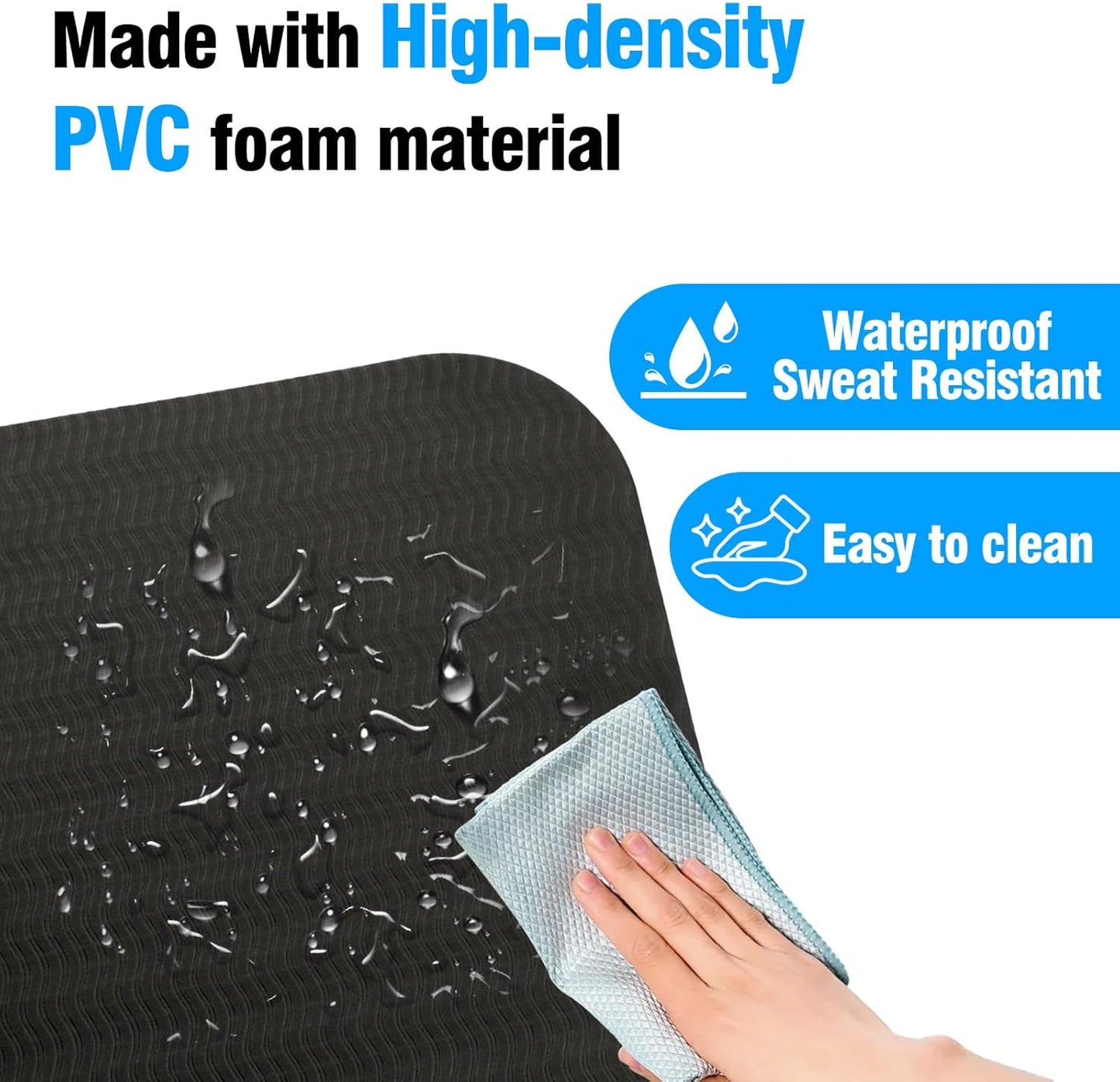 Foldable Walking Pad Treadmill Mat, Floor Protection Pad, Exercise Mat for Home Workout, Protects Floors, Noise & Vibration Reduction, Non-Slip, Anti-Vibration